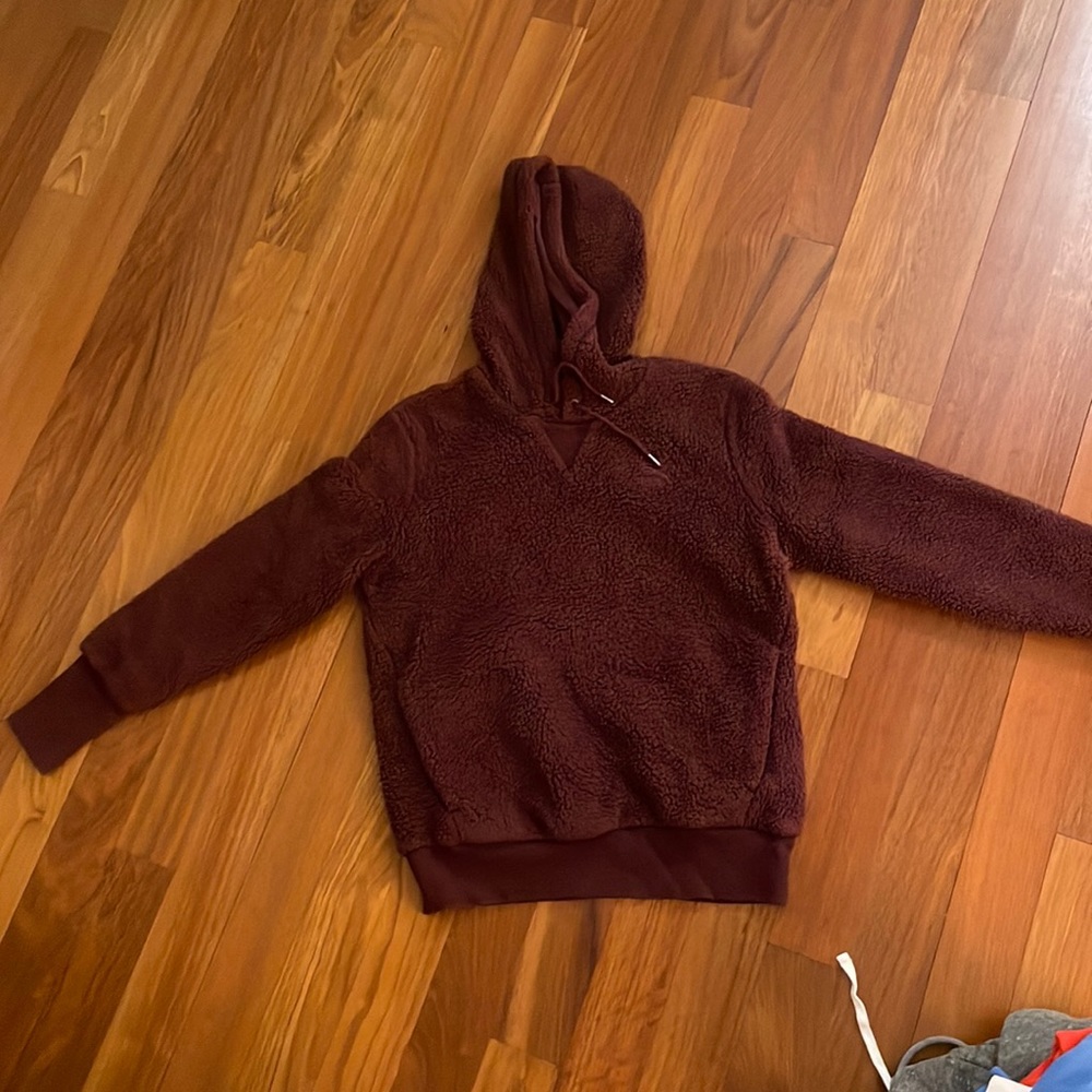 purple puma fleece hoodie